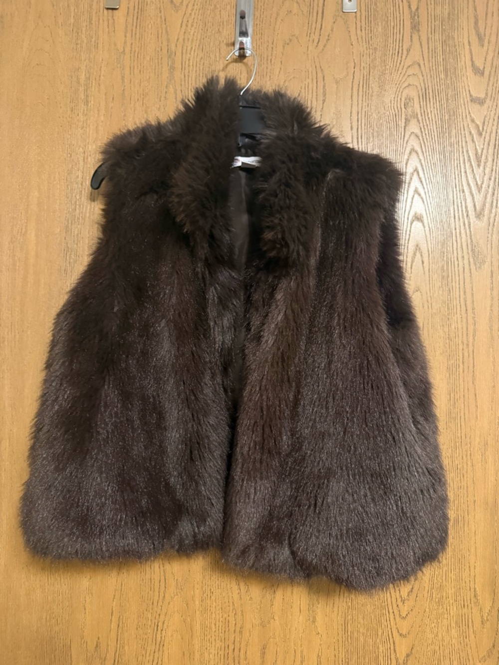Liz Claiborne Brown Faux Fur Vest